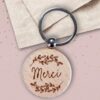 Porte-clés en bois personnalisables